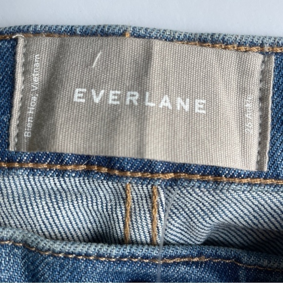Everlane Blue Straight Leg High Waisted Jeans - Picture 7 of 13
